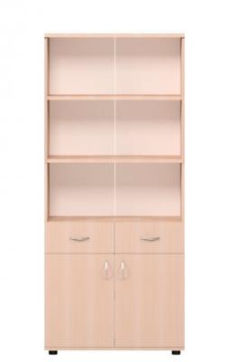 Шафа книжкова з 2 шухлядами 2-дверна БРІК